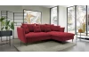 Rohová sedacia súprava Glam, červená látka, pravý roh