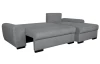 Rohová sedacia súprava Salsa, stredne šedá látka