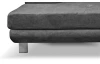 Rohová sedacia súprava Lotos, tmavo šedá látka, ľavý roh
