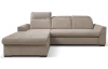 Rohová sedačka Arya, béžová cappuccino štrukturovaná tkanina,ľavý roh