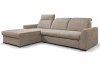 Rohová sedačka Arya, béžová cappuccino štrukturovaná tkanina,ľavý roh