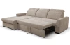 Rohová sedačka Arya, béžová cappuccino štrukturovaná tkanina,ľavý roh