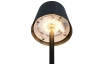 Nabíjacia LED stolná lampa Diaz, čierna