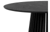 Okrúhly jedálenský stôl Siluet 100 cm, čierny jaseň