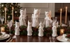 Dekoračná soška (mix) Stojaci anjel, biely porcelán