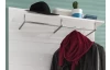 Nástenný vešiakový panel Amanda 440, lesklý biely