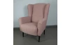 Kreslo ušiak Canto, ružová tkanina