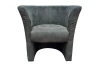 Kreslo Mini, tmavo šedá látka
