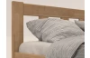 Rohová posteľ so zástenou vpravo Tema P 180x200 cm, prírodný buk