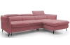 Rohová sedacia súprava Mango, staroružová látka, pravý roh