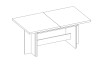 Veľký rozkladací jedálenský stôl Ancona 160x90 cm, šedý beton
