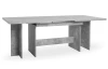 Veľký rozkladací jedálenský stôl Ancona 160x90 cm, šedý beton