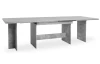 Veľký rozkladací jedálenský stôl Ancona 160x90 cm, šedý beton
