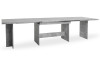 Veľký rozkladací jedálenský stôl Ancona 160x90 cm, šedý beton