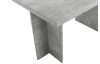 Veľký rozkladací jedálenský stôl Ancona 160x90 cm, šedý beton