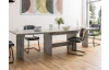 Veľký rozkladací jedálenský stôl Ancona 160x90 cm, šedý beton