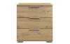 Nočný stolík Easy Plus, 3 zásuvky, dub artisan