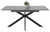 Rozkladací jedálenský stôl Chiara 160x90 cm, šedá imitácia  mramoru