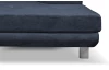 Rohová sedací souprava Lotos, tmavomodrá látka, pravý roh