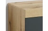 Široká TV skrinka Tyler 230 cm, antracit/dub evoke