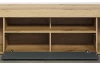 Široká TV skrinka Tyler 230 cm, antracit/dub evoke