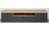 Široká TV skrinka Tyler 230 cm, antracit/dub evoke