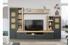 Široká TV skrinka Tyler 230 cm, antracit/dub evoke