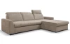 Rohová sedačka Arya, béžová cappuccino šrukturovaná tkanina, pravý roh