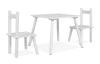 Detská zostava stolíka s 2 stoličkami Umea, biela