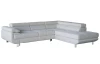 Rohová sedacia súprava Lotos, svetlo šedá tkanina, pravý roh