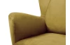 Kreslo Next, žltá látka