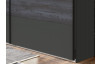 Šatník s posuvnými dverami Göteborg, 270 cm, šedá vintage oceľ
