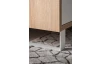 Skriňa s bočným regálom Home Office, dub sonoma/biela