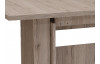 Rozkladací jedálenský stôl (5 šírok) Lia 160x90 cm, pieskový dub