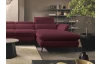 Rohová sedacia súprava Mango, vínová látka, pravý roh