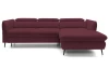 Rohová sedacia súprava Mango, vínová látka, pravý roh