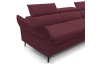 Rohová sedacia súprava Mango, vínová látka, pravý roh
