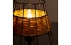 Stolová lampa Esra, tienidlo s ratanom