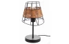 Stolová lampa Esra, tienidlo s ratanom