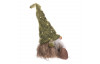 Vianočné dekorácie Škriatok so zelenou čiapkou, 35 cm