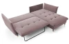 Rohová sedacia súprava Glam, ružová látka, pravý roh