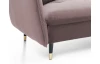 Rohová sedacia súprava Glam, ružová látka, pravý roh