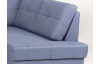 Rohová sedacia súprava Stilo, modrá tkanina, pravý roh