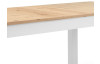 Rozkladací jedálenský stôl Bergen 160x90 cm, biela/dub artisan