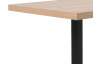 Jedálenský stôl Quadrato 70x70 cm, dub artisan/čierny