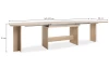 Veľký rozkladací jedálenský stôl Ancona 160x90 cm, dub sonoma