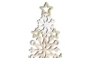 Vianočné dekorácie Stromček z vločiek 30 cm, drevený