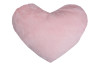 Dekoračný vankúš Srdce 30x40 cm, ružový, imitácia králičej kožušiny