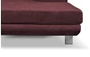 Rohová sedacia  súprava Lotos, vínovo červená látka, pravý roh