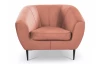 Kreslo Olivio, lososová zamatová látka